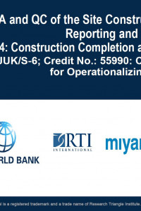 Cover Image of the 5.4 Subject 5: QA and QC of the Site Construction (Module 4) Construction Completion and Certification